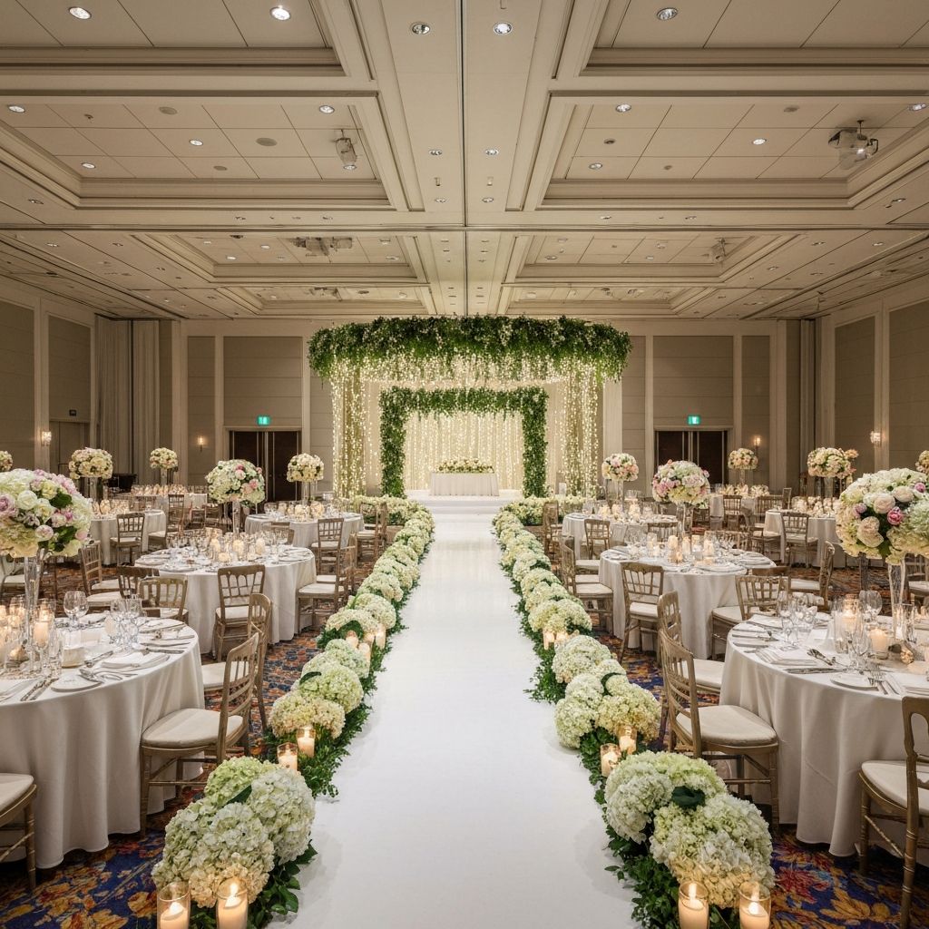 웨딩홀 장식